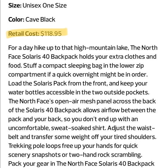 The North Face Solaris Bag - Picture 2 of 5